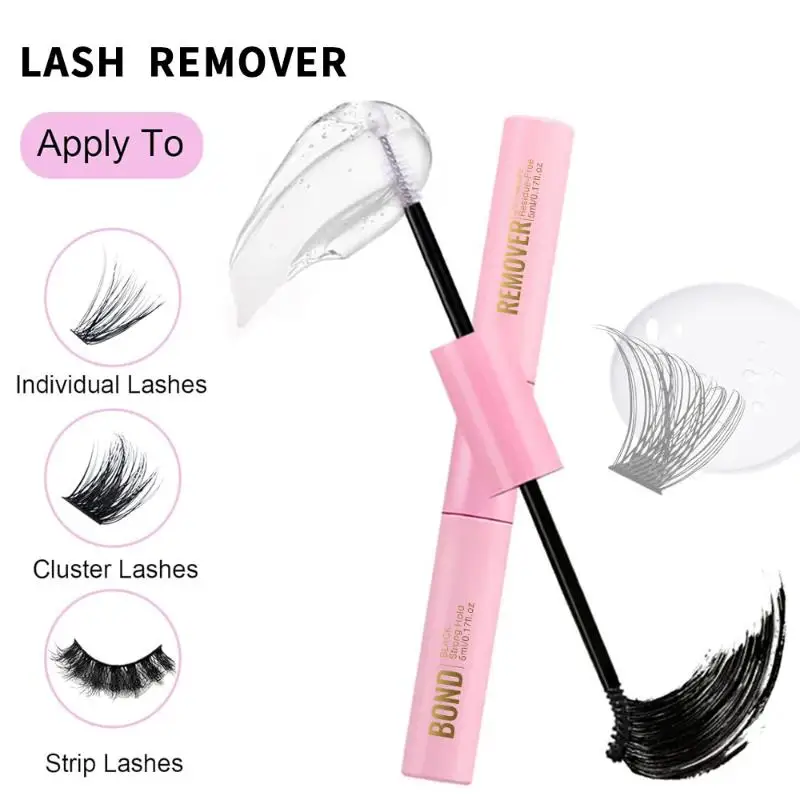 1PCS 2 In 1 Bond And Seal/ Remover Waterproof Fast Drying Glue And Sealer Dual-Ended Eyelash Glue Strong Hold Cluster Lash Glue