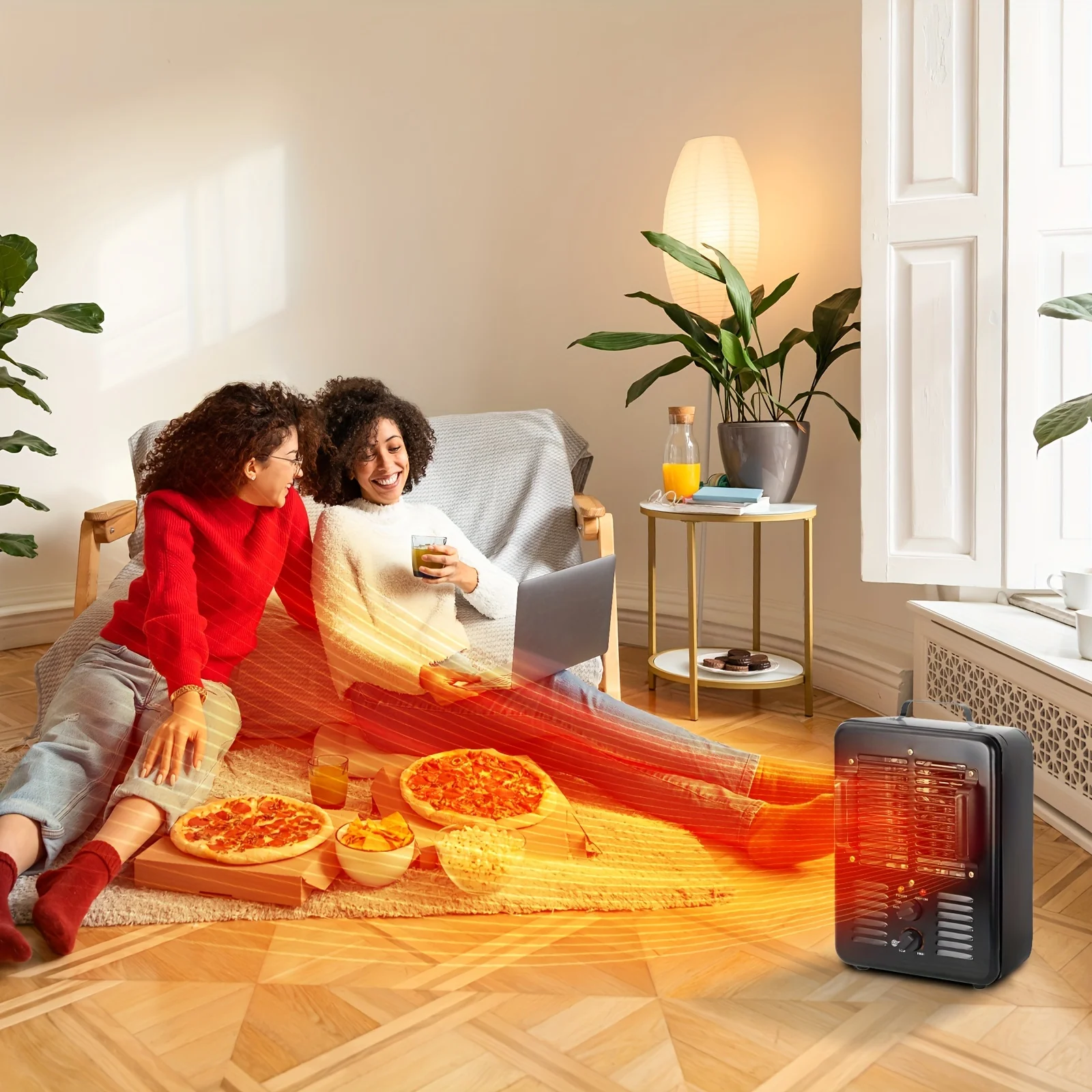 

Electric Portable Milkhouse Style Utility Space Heater with Adjustable Thermostat, Overheat Protection, and Safety Tip-Over Swit