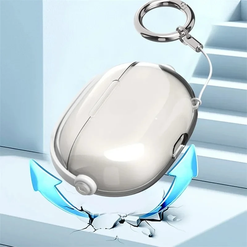 

Trendy Transparent Soft Case For Beats Studio Buds + – Shockproof Protective Shell With Keychain & Matching Accessories