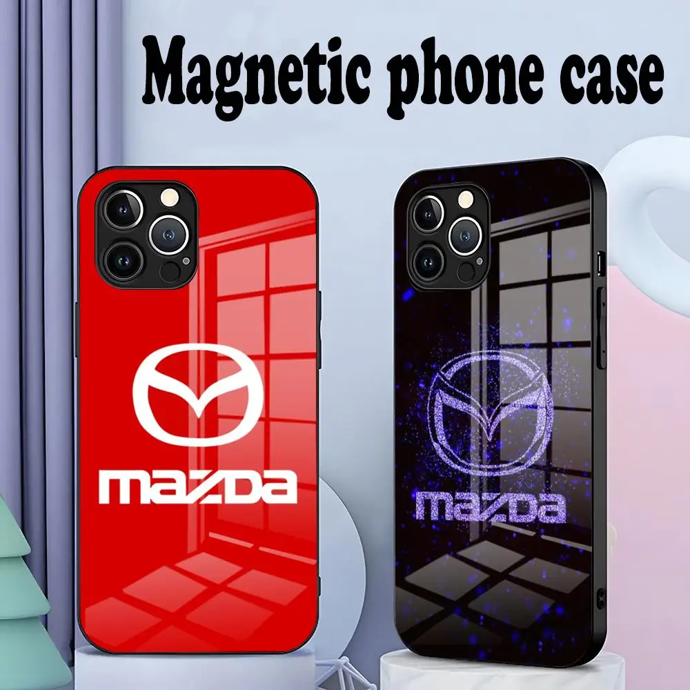 Mazda Phone Case Potdemiel For iPhone 15 Pro 11 Max 12 14 13 luxury Magsafe Wireless Charging Cover