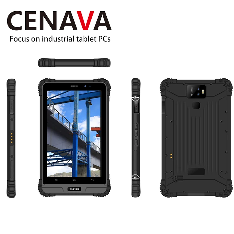 

CENAVA 5G Rugged Tablet Rear 28MP High Precision Positioning GPS 8GB+128GB 8 inch tablet rugged with Wifi NFC Fingerprint