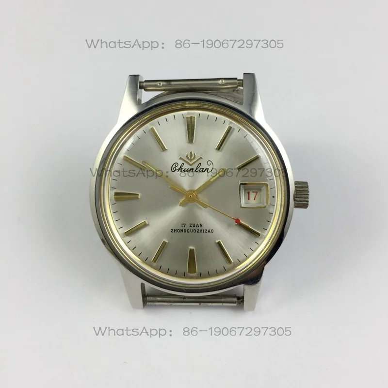 Original inventory, Liaoning Watch Factory, Chunlan brand all-steel bar order calendar, manual mechanical watch diameter 36mm
