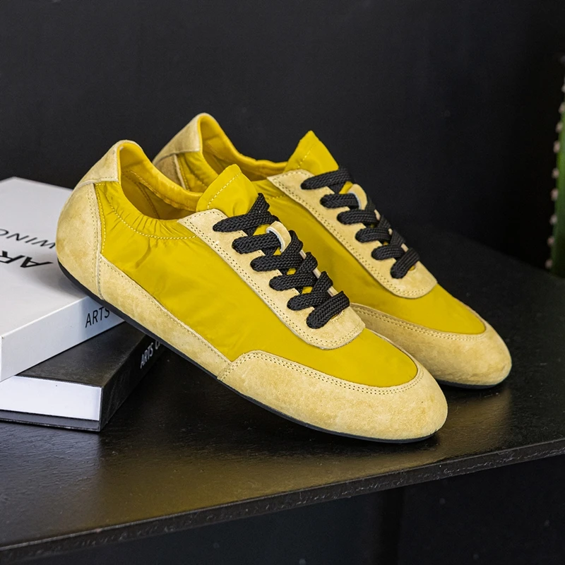 Women's Non-Slip Color Block Running Sneakers - Flat Sole