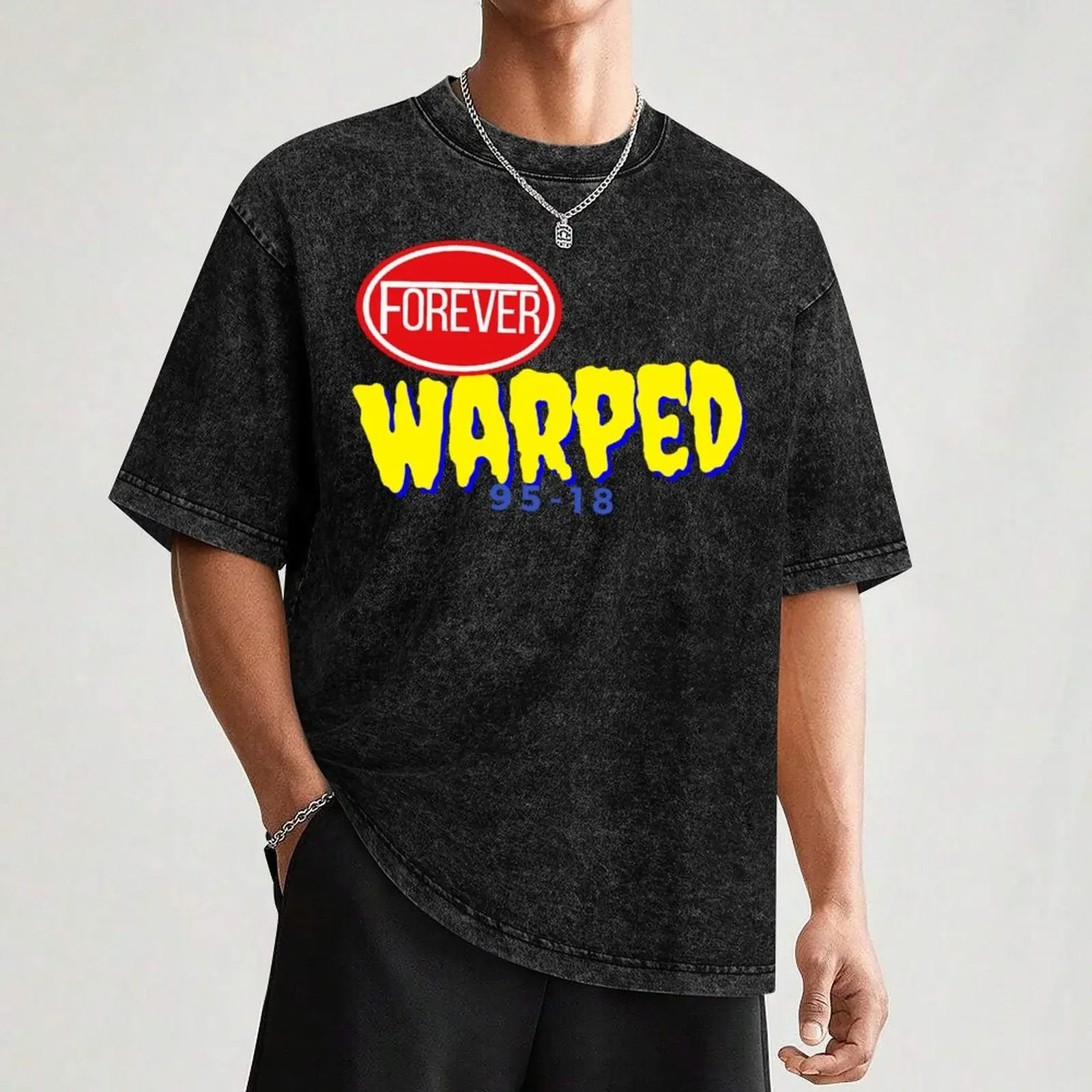 تي شيرت Forever Warped تي شيرت رجالي سريع الجفاف لمحبي الرياضة هدايا مضحكة تي شيرت للرجال من القطن