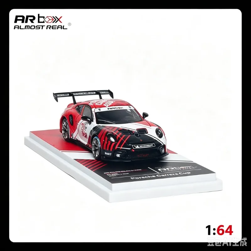 AR BOX 1:64 911 Carrera Cup Hero Car Die Casting Alloy Simulation Car Model Male Gift Desktop Ornament Collection Souvenir.