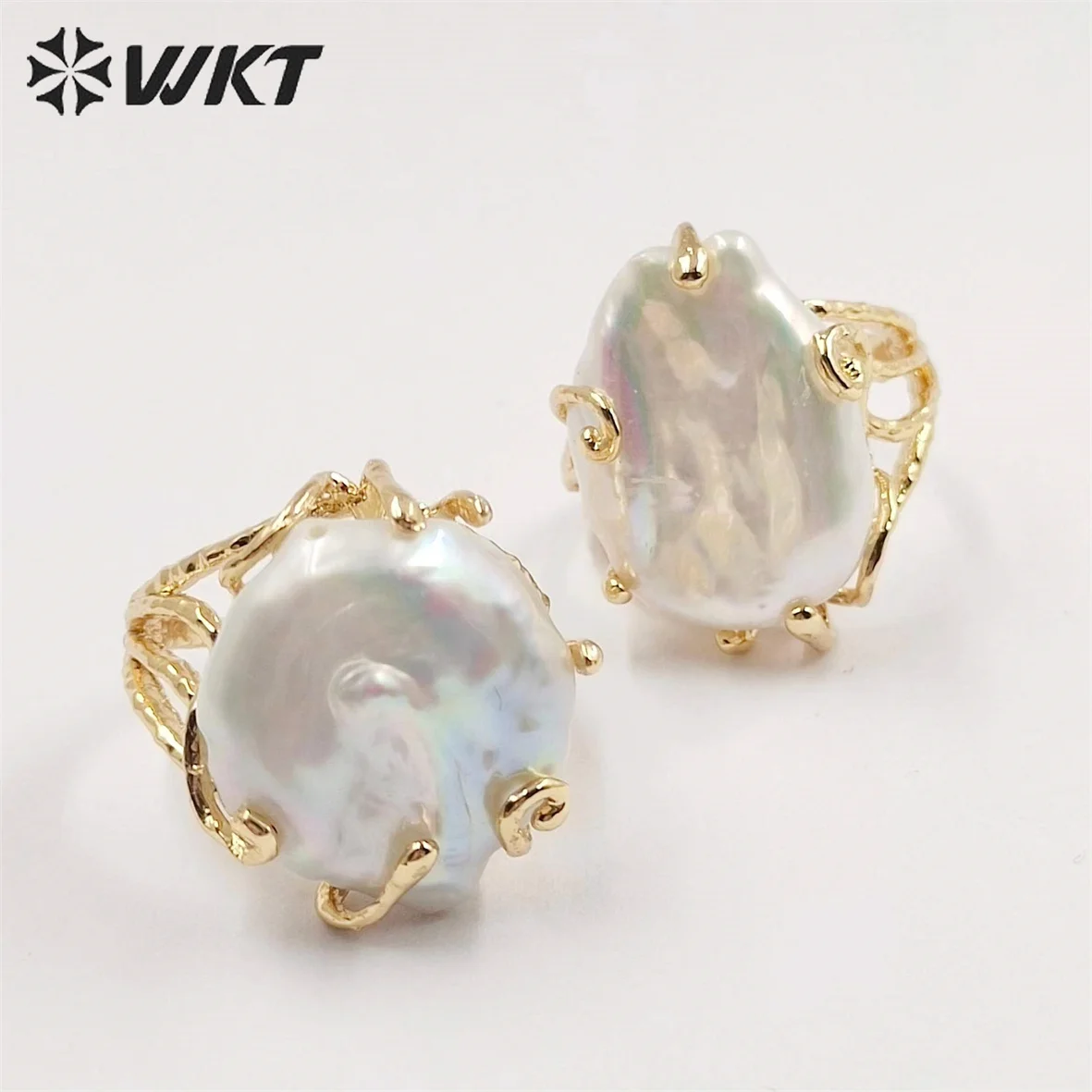 WT-MPR051  WKT 2022 High Quality Ring Pearl Natural Pearl Wedding Celebration Party Gift Hot Design Beautiful