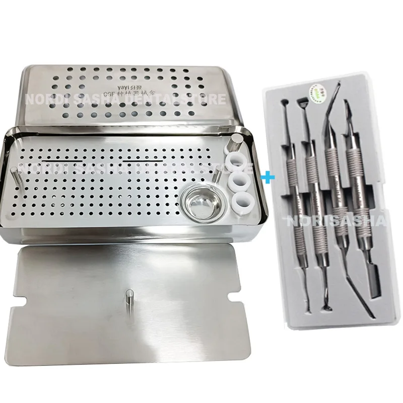 

Big Sale Dental PRF& CGF Box Implant Plate Rich Fibrin Box Implant Surgical Bone Membrane Kit Dentistry Lab Surgery Instrument