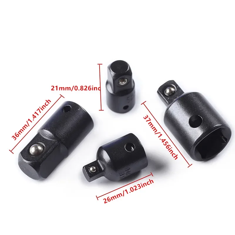 4/8/12PCS Impact Socket Adapter En Reducer Set Uitbreiding Set Socket Boor Adapter Verandert Boormachine in Hoge Snelheid Moer Driver