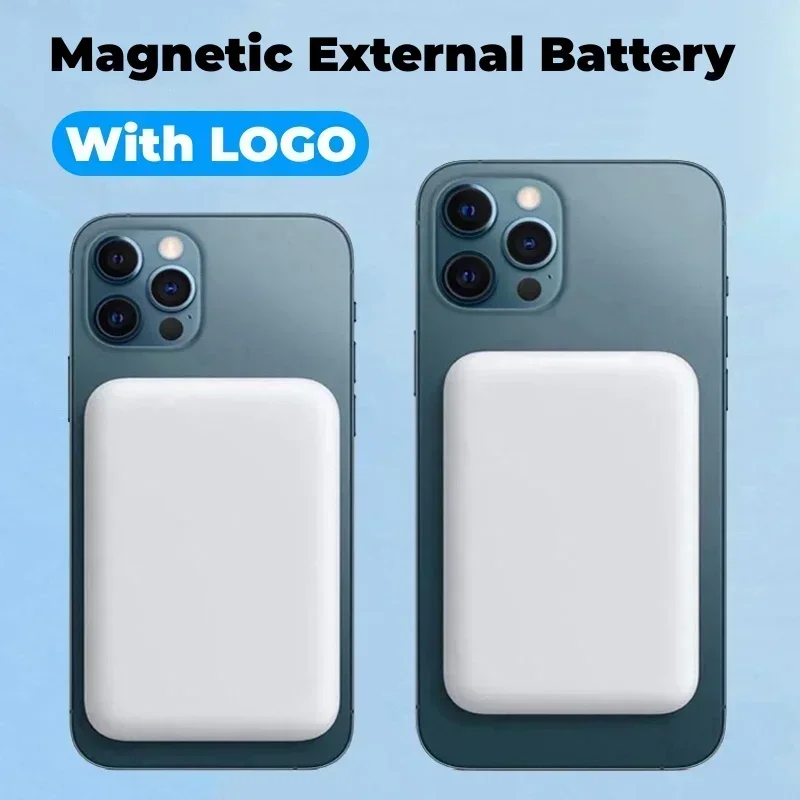 30000mAh Portable Wireless Charger Macsafe Auxiliary Spare External Magnetic Battery Pack Power Bank For iPhone15 Samsung HuaWei