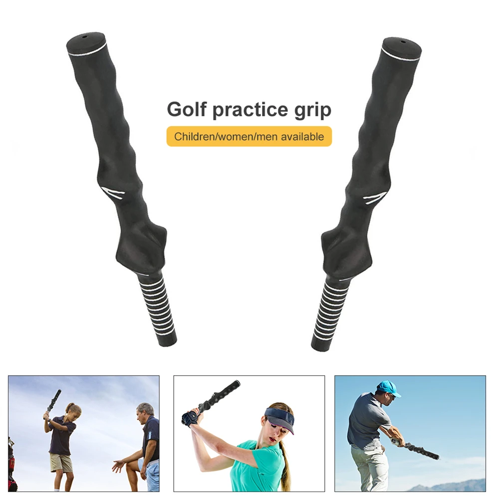 2 Pcs/set Golf Club Rubber Grips for Men and Women, Swing Training Grip, Standard Teaching Practice Training, Right/Left Hand