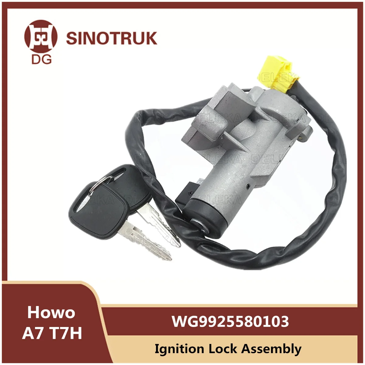 Ignition Lock Assembly WG9925580103 For Sinotruk HOWO A7 T7H Start Key Switch Original Truck Parts