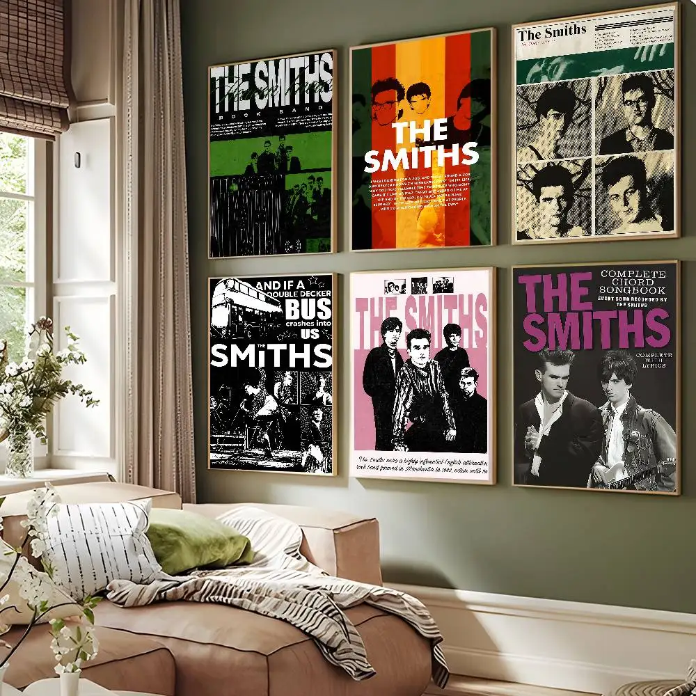 Rock Band The Smiths Good Quality Prints and Posters Vintage Room Home Bar Cafe Decor Aesthetic Art Wall Painting