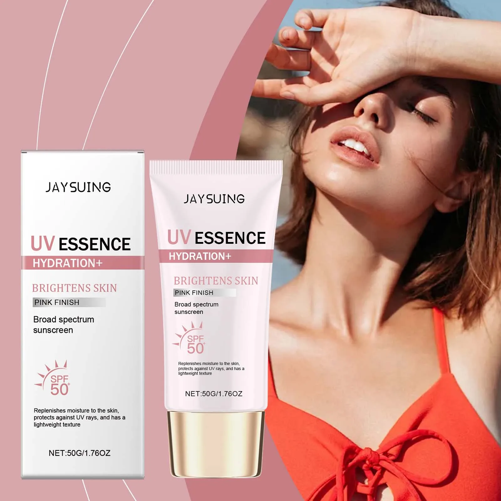 

Sunscreen Spf 50 Solar Blocker Isolation Lotion Face Uva Uvb Protection Waterproof Lightweight Moisturizing Skin Whitening Cream