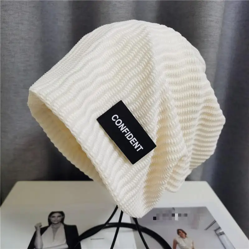 

Beanie Hats For Women Baggy Cap Windproof Bonnet Black Thin Cold Hats For Men Unisex Hip Hop