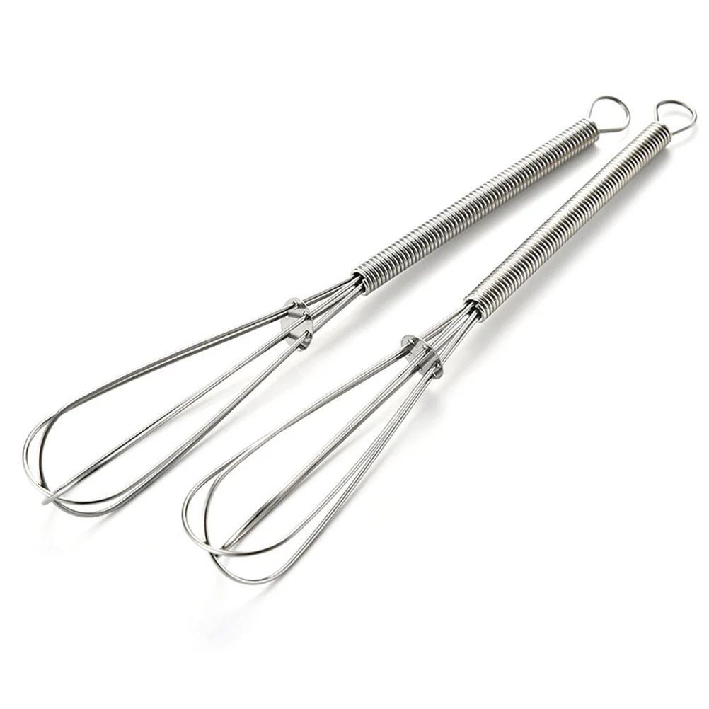 

6Pcs Mini Stainless Steel Egg Beater Whisk Kitchen Hand Mixer for Beating Eggs Cream Sauces Stainless Steel