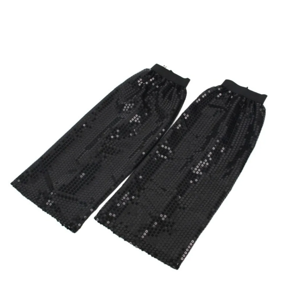 

1Pair Women's Wear Sparkling Sequins Leg Warmers Shiny Knee High Glittering Leg Socks Long Socks Elastic Leg Cover Cosplay