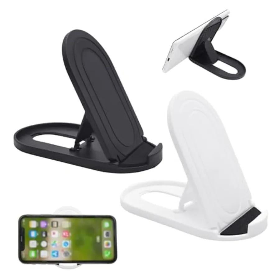 

Cell Phone Stand 2Pack Portable Foldable Desktop Cell Phone Holder, Adjustable Universal Multi-Angle Cradle Stands for Tablet i
