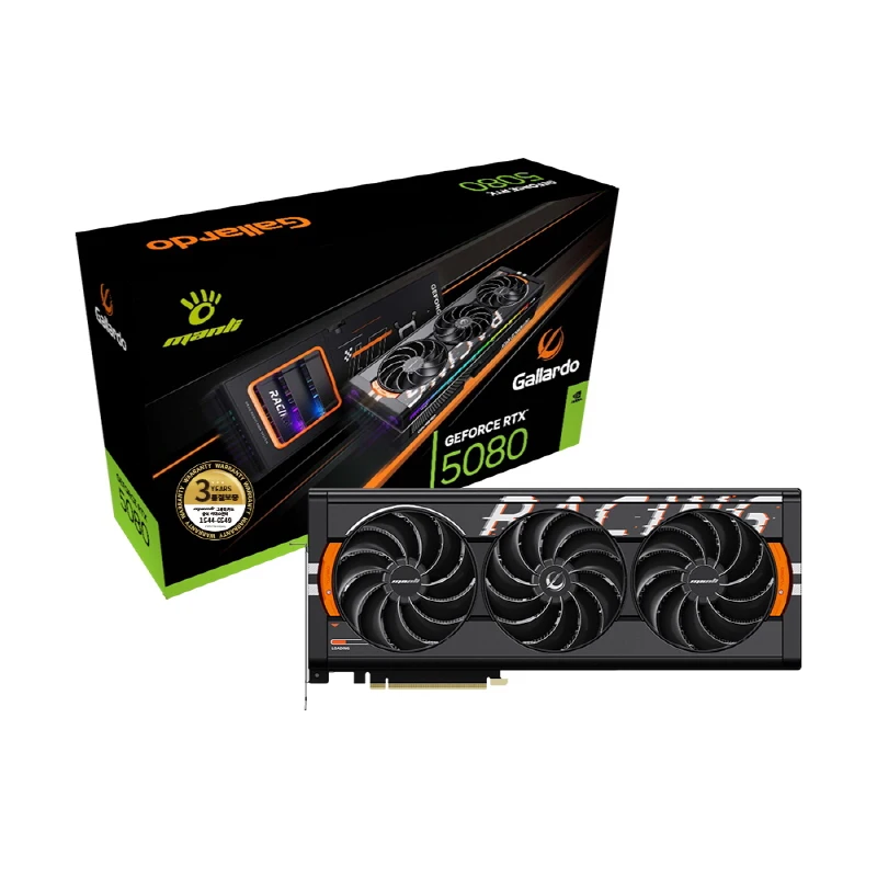 بطاقة رسومات Manli Geforce Rtx 5080 Gallardo D7 Oc بسعة 16 جيجابايت من Intek & Company Vga منتج أصلي #2