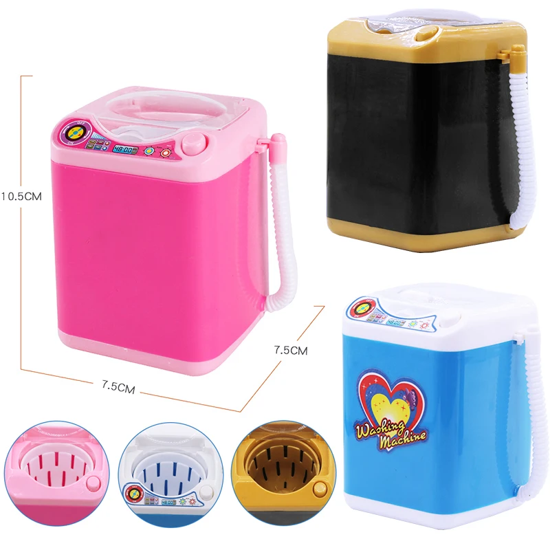 Mini Electric Lash Washing Machine For Sponge Powder Puff False Eyelash Makeup Cleaner Device Automatic Cleaning Tools Machine