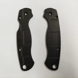 Custom Aluminum Made Folding Knife Handle Scales For Genuine Spyderco C81 Paramilitary2 Para2 Knives Grip DIY Making Parts