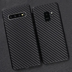 3D Carbon Fiber Skins Film Wrap Skin Phone Back Film Sticker For SAMSUNG Galaxy S10 Plus S10e S9+ S8 S7 Edge Note 10+ 9 8 A750