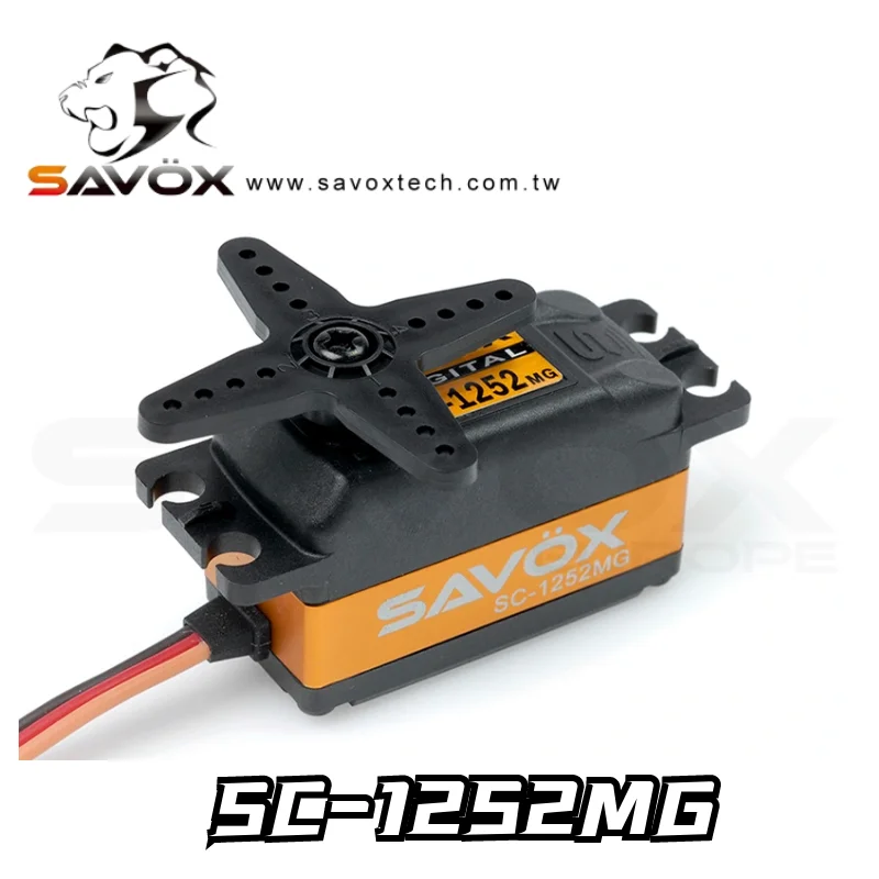 Original Savox SC 1252MG Servo 0.07S 7kg Digital Coreless Motor Metal Gear For RC Drift Touring RC Car Airplanes Helicopters