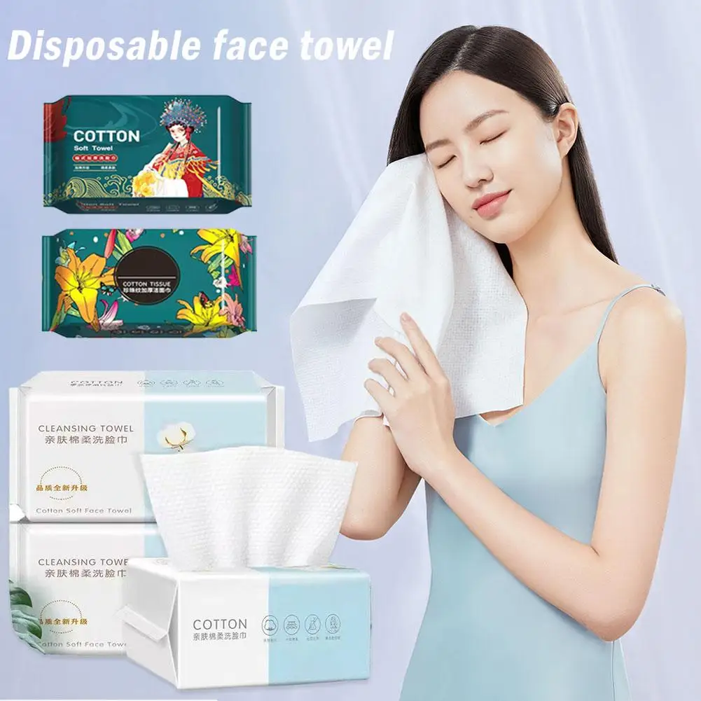 Disposable Wash Face Towel Extractable Cotton Soft Tool Makeup Towel Skin Care Beauty Salon Washing Removal Cotton Towels S G4t0