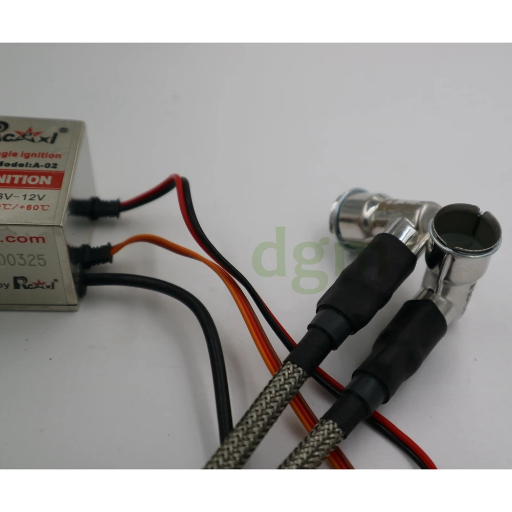 Original Rcexl Twin Ignition for NGK CM6 10MM Dual CM6 90 Degree for DLE40 DLE60 DLE111 DLE120 DLE170 DLE222 Gas/Petrol Engine