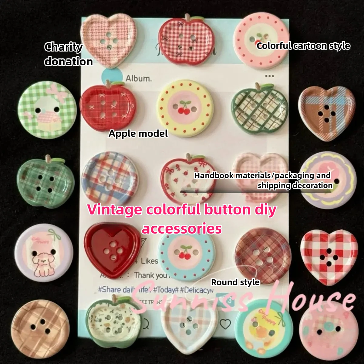 Boutons ronds en résine faits  - Art Craft Making avis et prix