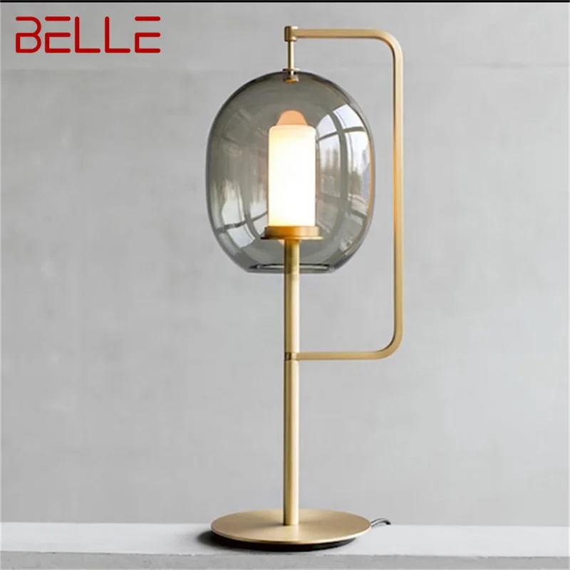 BELLE Nordic Modern Creative Table Lamp Lantern Design Desk Light Decorative for Home Living Room