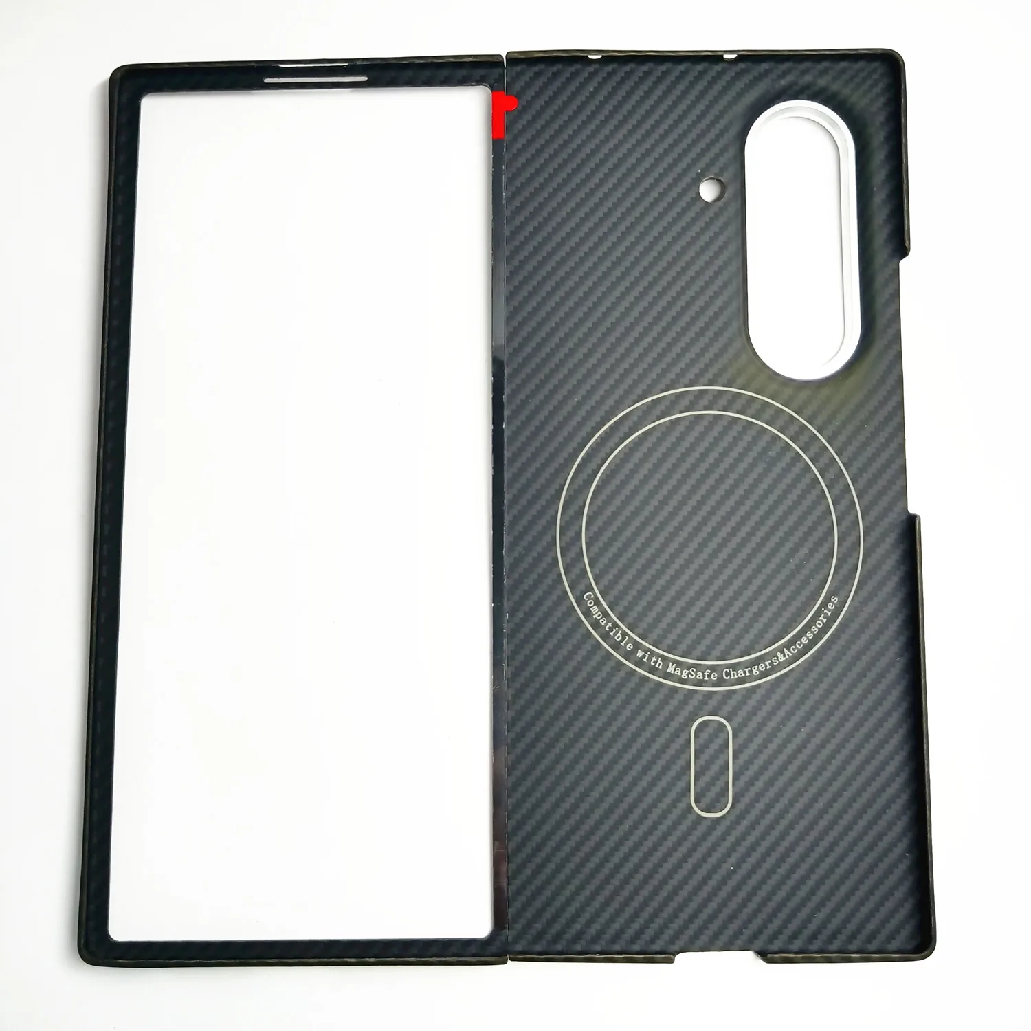Genuine Aramid Carbon Fiber Magsafe Case for Samsung Galaxy Z Fold 7 Fold7 ZFold7 Matte Thin Slim Hard Metal CamRing Armor Cover