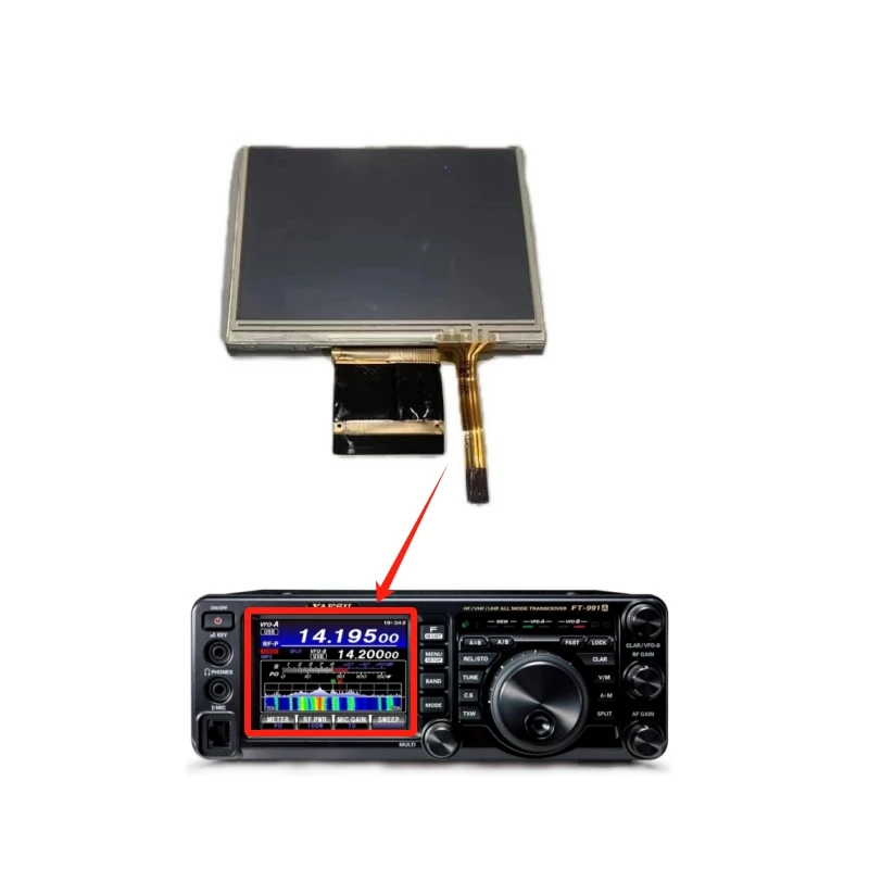 LCD With Touch panel For Yaesu FT-991A Display Screen Replacement