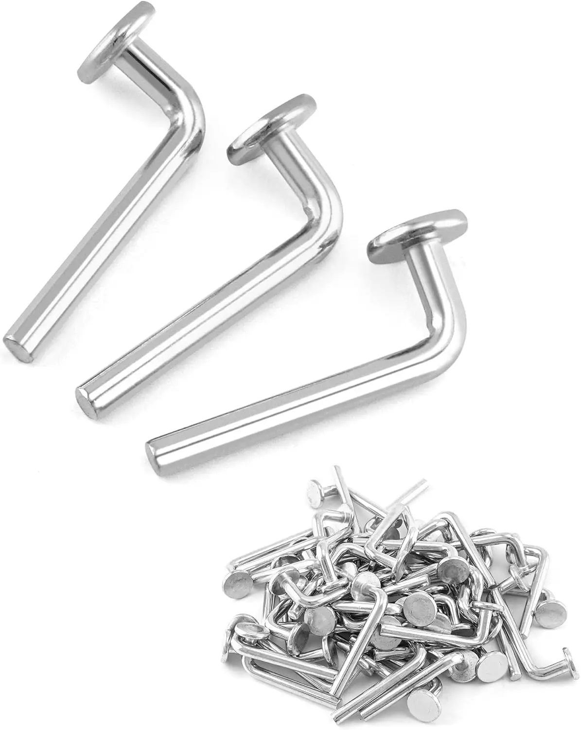 

100 шт. универсальных крепежных штифтов M7x55 мм для паллетных стеллажей, для складских и домашних полок