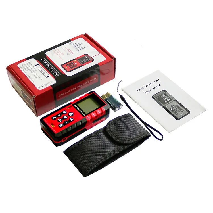 Handheld laser rangefinder 50 70 100 meters New infrared rangefinder Double horizontal bubble laser measuring instrument