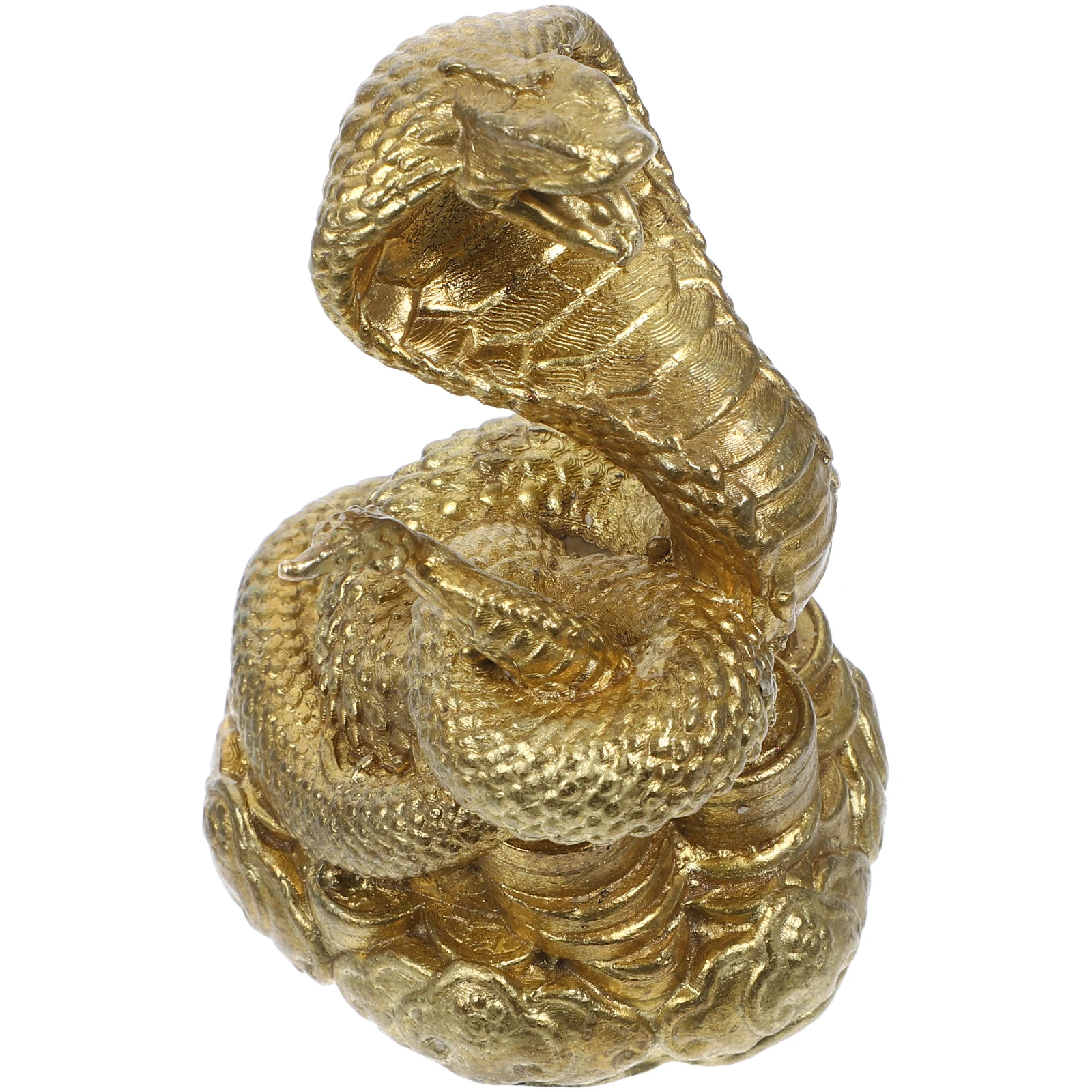 

Brass Snake Statue Desktop Decor Decoration Mini Decorative Decorations Ornament