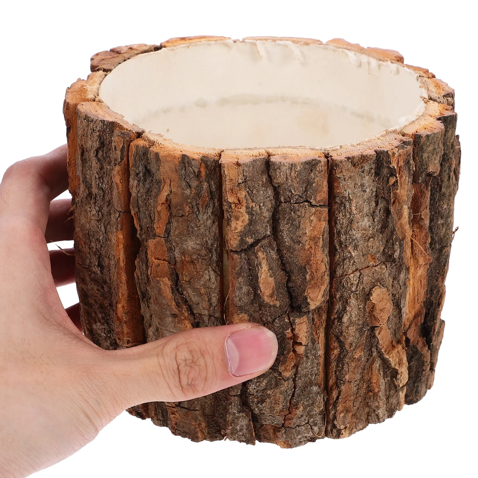 

2Pcs Natural Wooden Pen Holder Sturdy Desktop Organizer Pencil Cup Suitable for Pens Makeup Brush Storage Desk