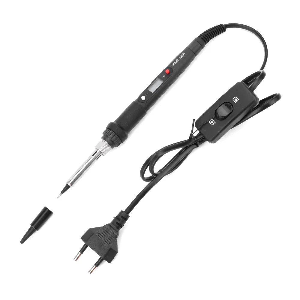 

Electric Soldering Iron 80w LCDigital Display Adjustable Temperature Soldering Iron Tips 220v/110v Welding Solder Tools