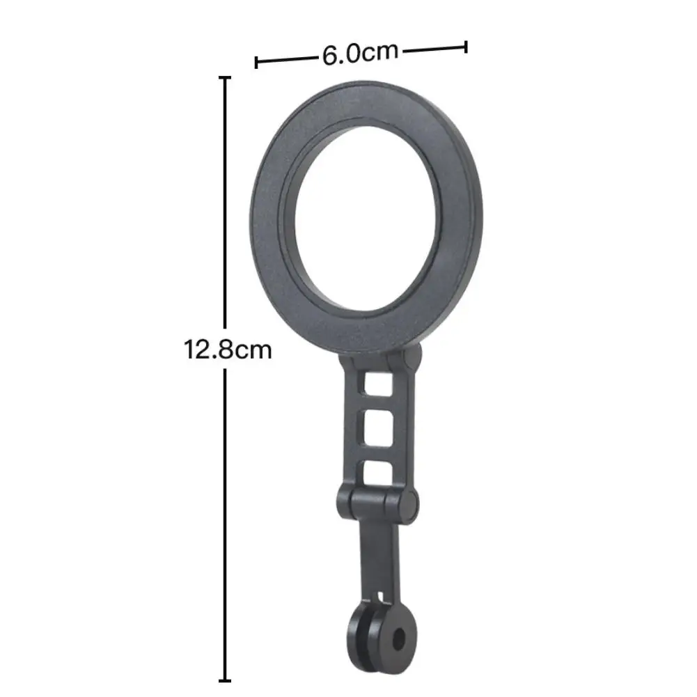 Cycling Magnetic Phone Mount For Garmin Action Camera Bike Trainer Stand Adjustable Holder Black Aluminum Alloy