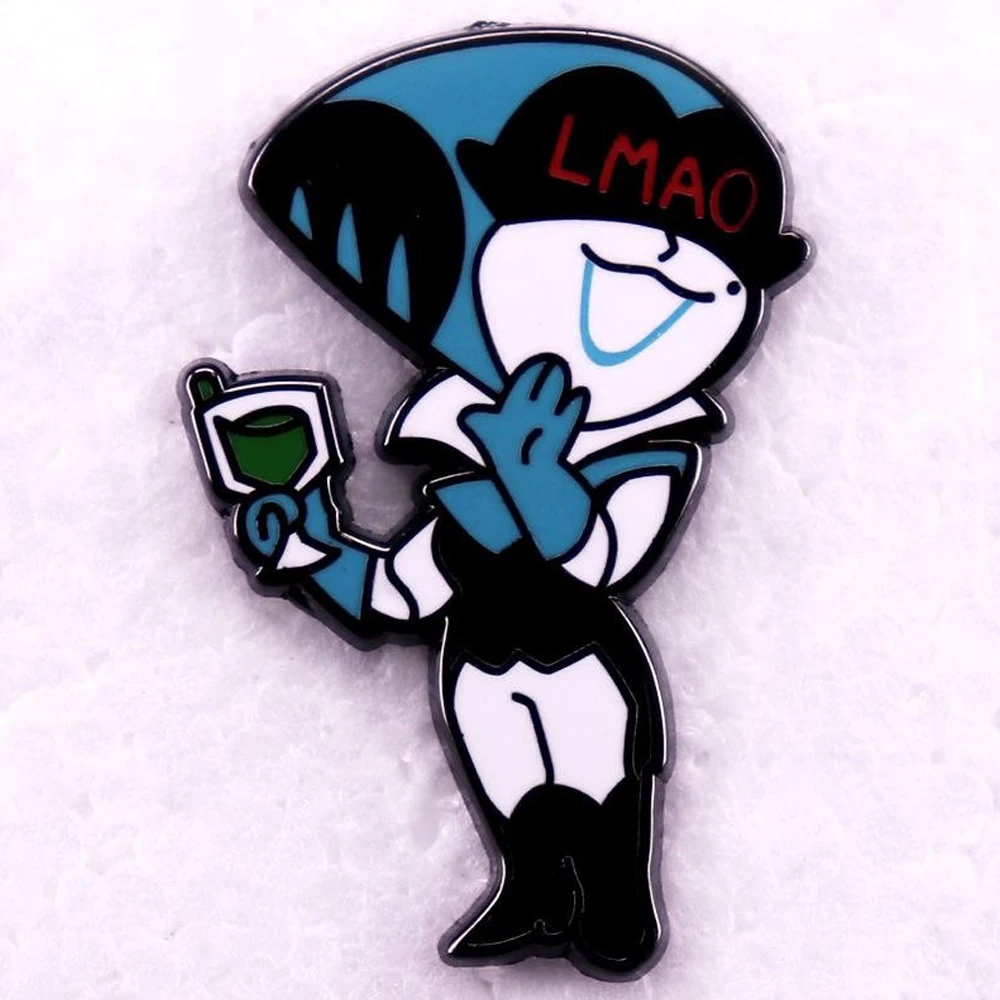 Game Deltarune Queen Cosplay Emaille Badge Cartoon Figuur Broches Rugzak Decoratie Feestkostuum Metalen Pinnen Rekwisieten