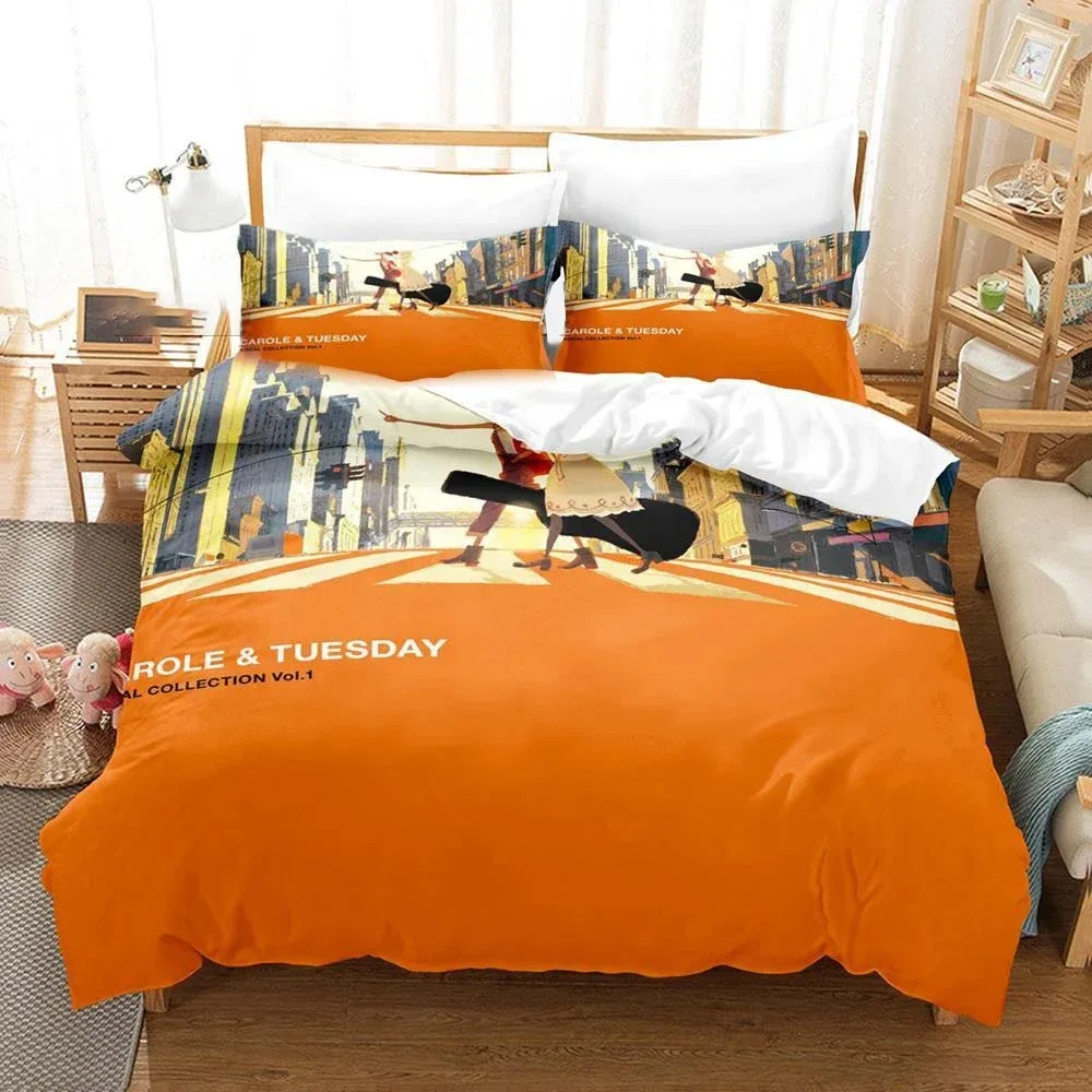 

Carole & Tuesday Bedding Set 3D Printed Suitable for Bedroom Duvet Cover Set With Pillowcases Kids Home Textile