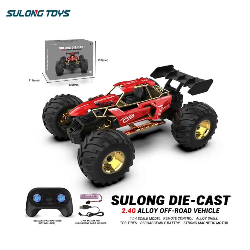 

Sulong -8398A 1:14 Alloy Off-Road 2.4Ghz Remote Control Suvs Charging Moving Climbing Racer Kid Boy Handle Bigfoot Kid Toy Car