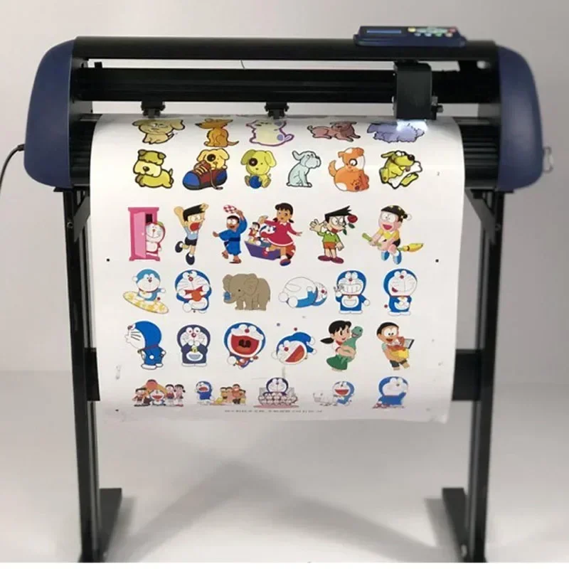 Electric 720/1350/1600 series contour-cutting plotters for garment heat transfer and die-cut lettering.