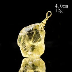 Irregular Real Citrine Crystal Quartz Drusy Raw Ore Metal Trim Necklace Pendant Energy Reiki Yoga Chakra Healing Charms Jewelry