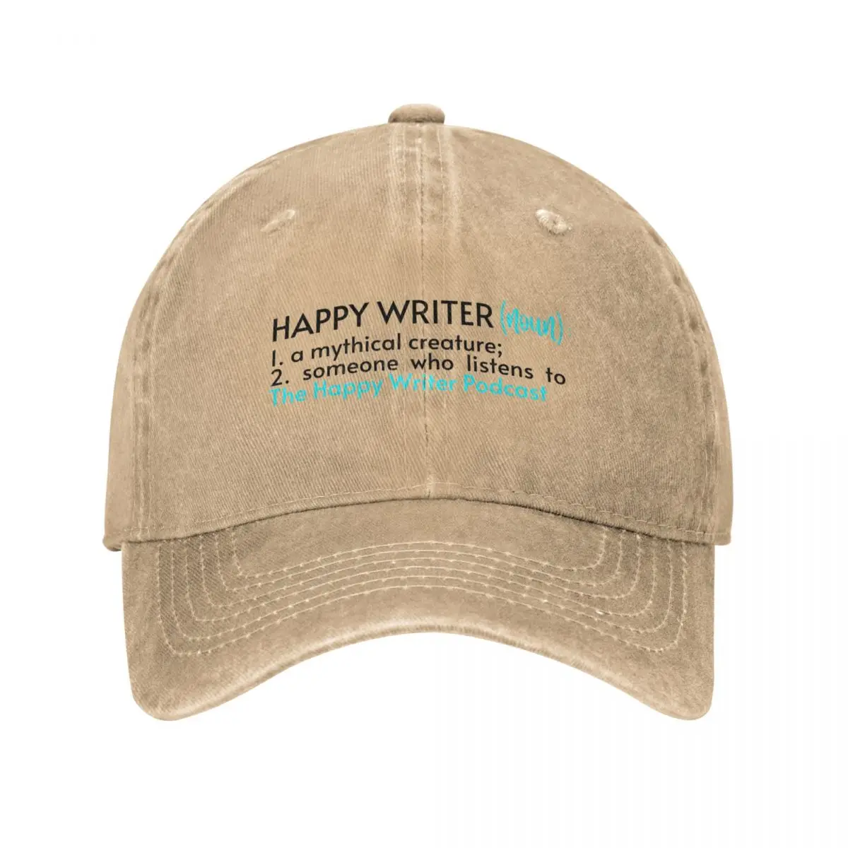 The Definition of a Happy Writer Baseball Cap New In The Hat Luxury Cap Sunhat summer hat Man Women's