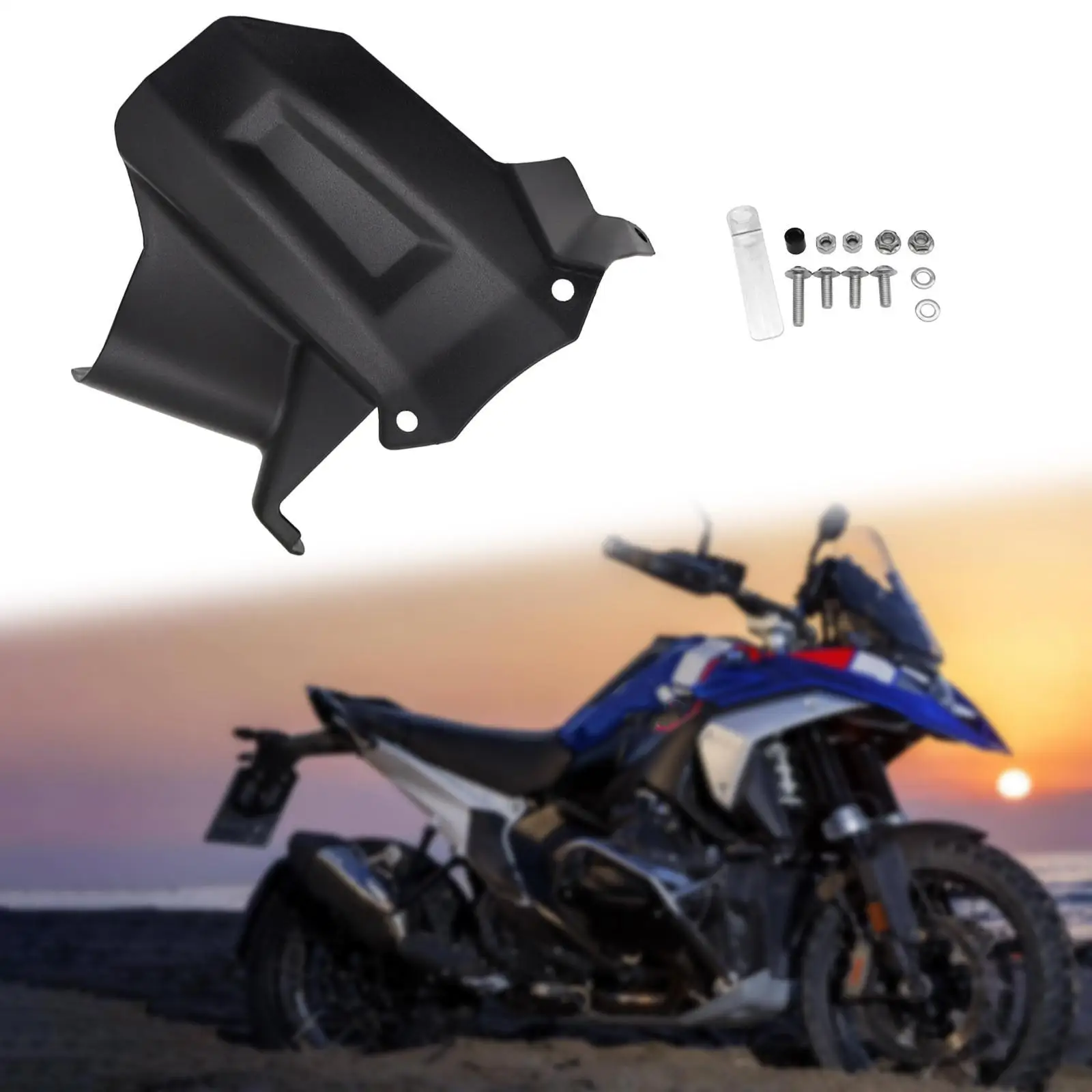ABS Plastic Rear Wheel Mudguards Fender Hugger Splash Guard Replacement for BMW R1300 GS Adventure Motorcycle 2023 2024