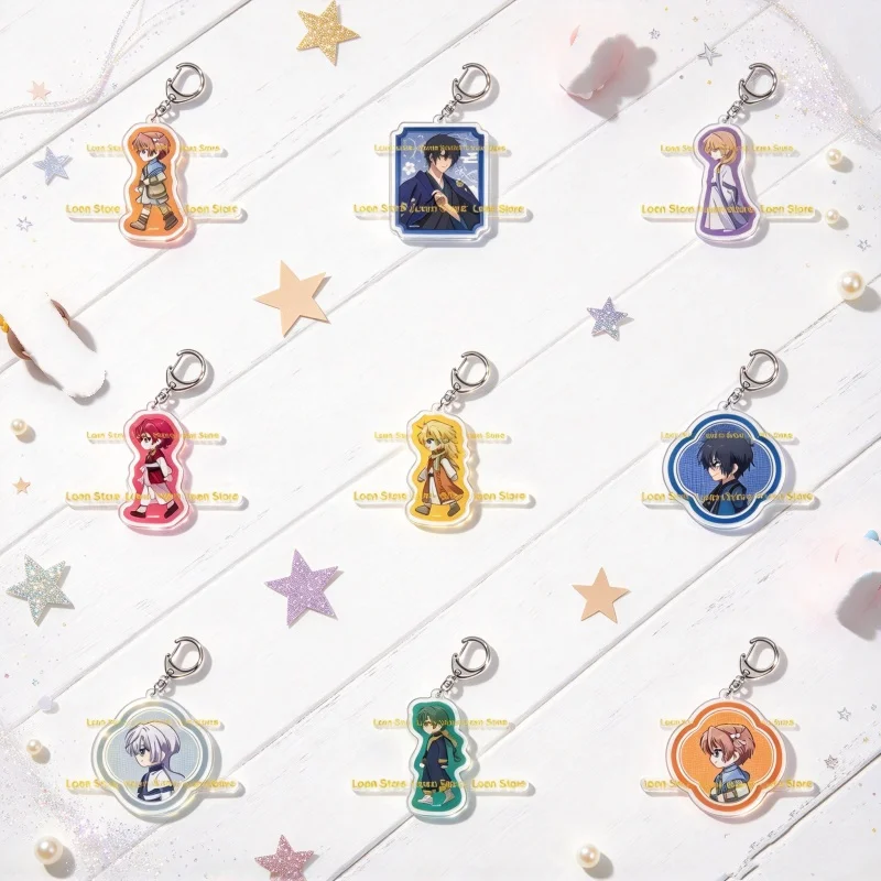 Anime Yona of the Dawn 6CM Acrylic Keychain Bag Pendant Cartoon Character Yona/Su-won/Son Hak/Yun Gifts 18PCS Bag Decorations