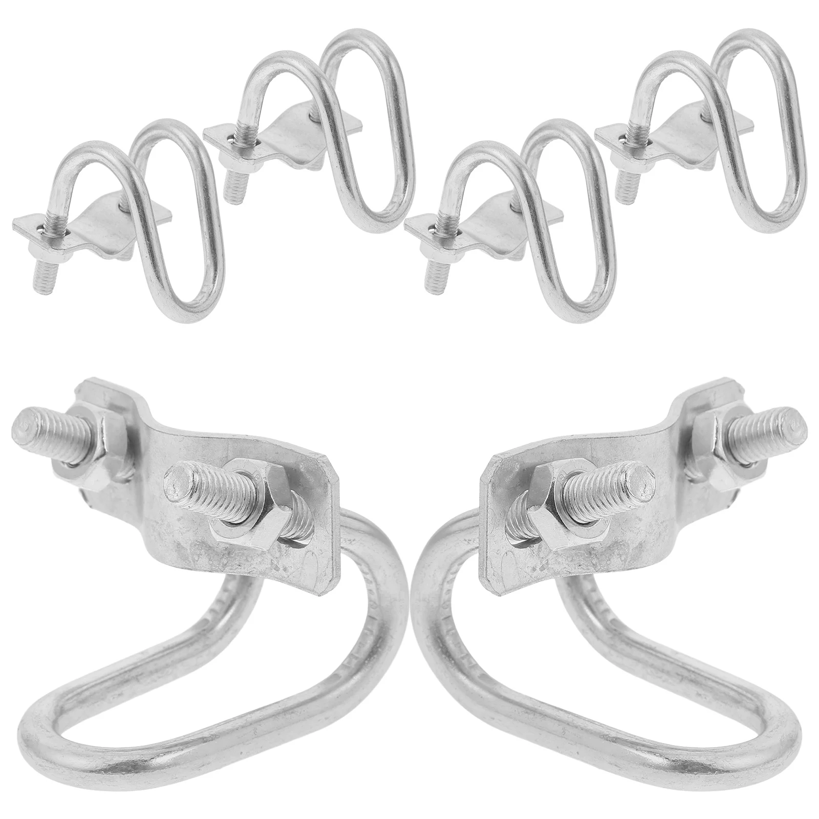 

6 Pcs Fence Fixer Durable Connector Greenhouse Clamp Iron Bracket Chain Gardening Application Parasol Holder Tube