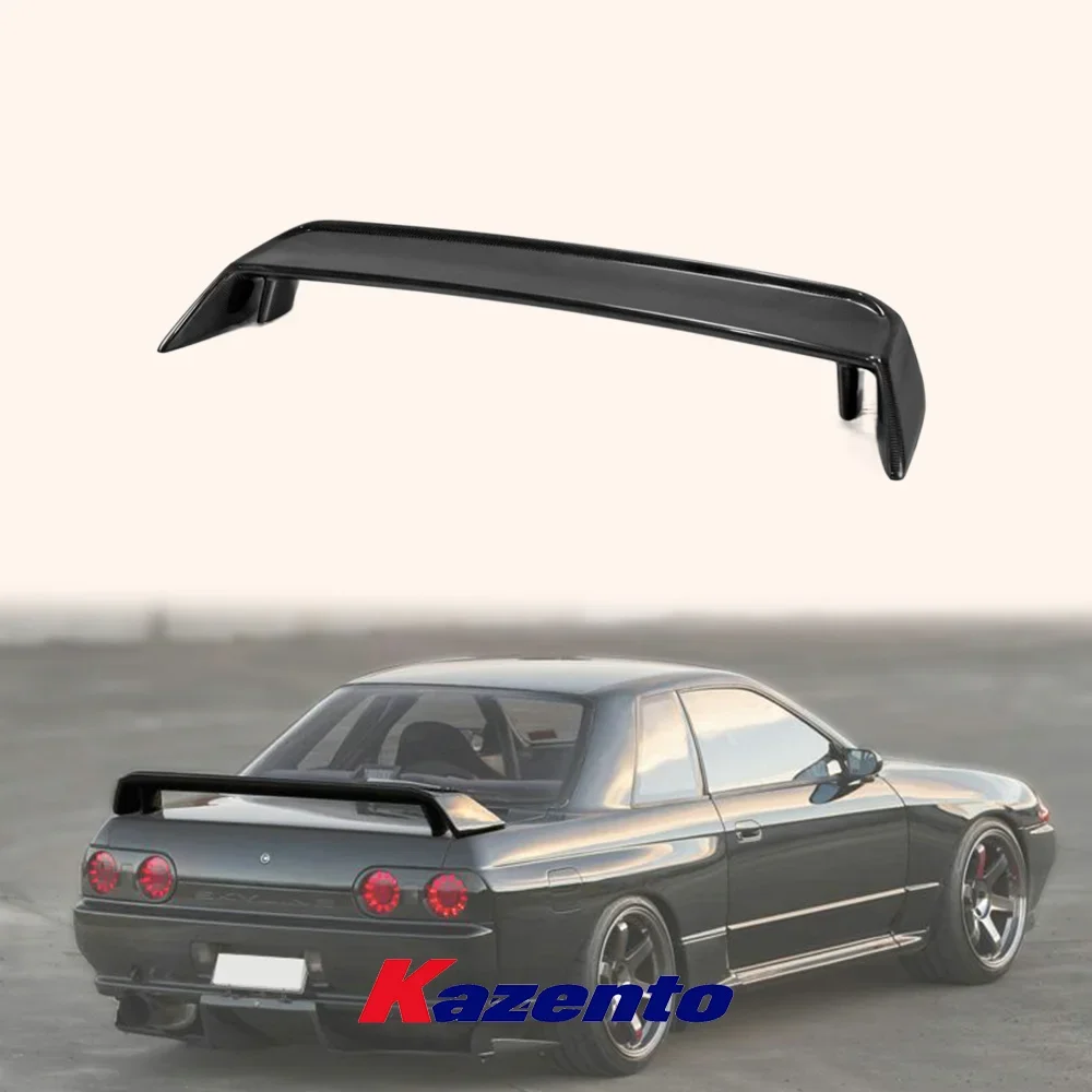 OE Rear Trunk Boot Lid Spoiler Wing For Nissan Skyline R32 GTR Carbon Fiber
