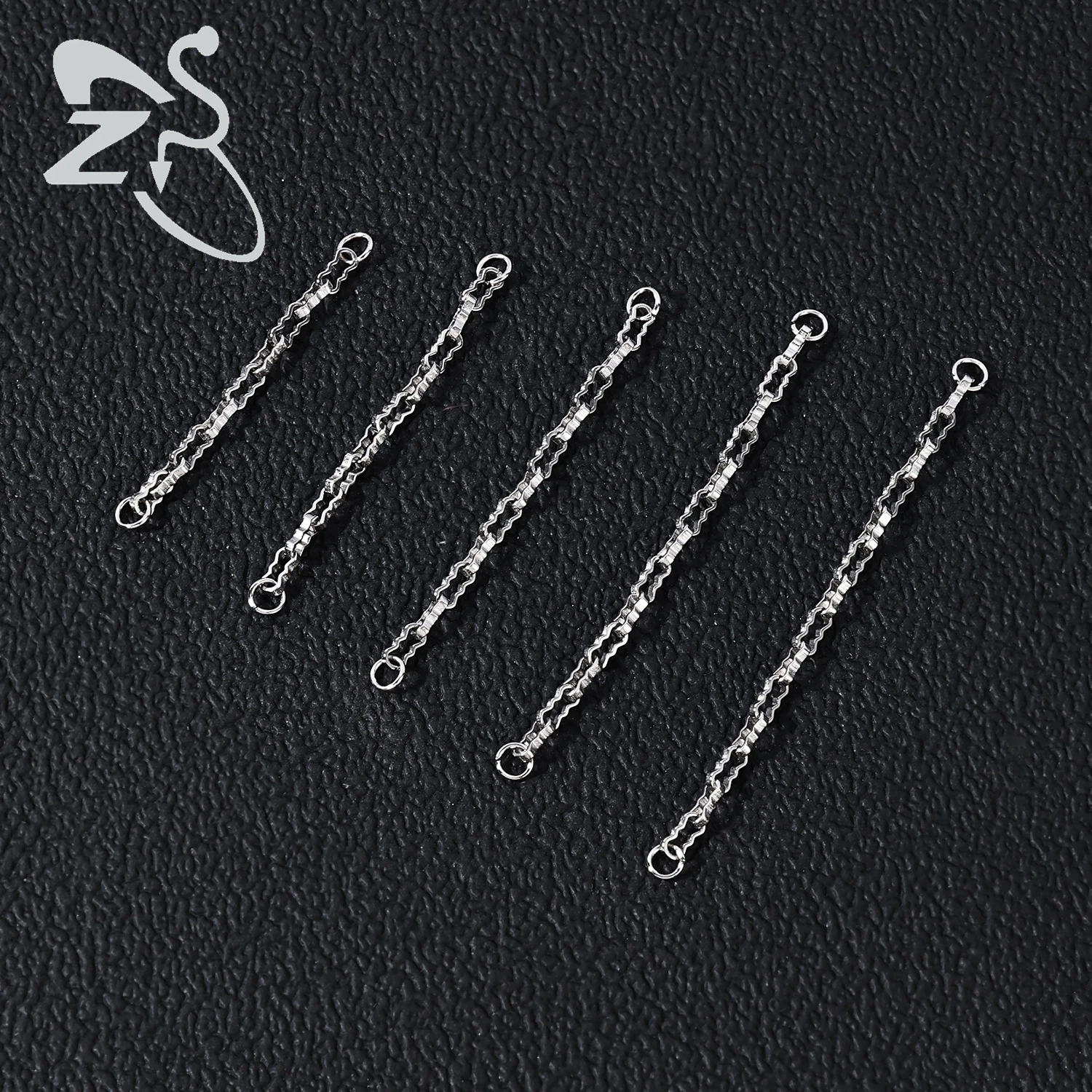 ZS 3Pcs/lot Double Nose Piercing Chain Nose Chain for Nostril Piercing Stainless Steel Nose Stud Crystal  Earring Piercing Chain