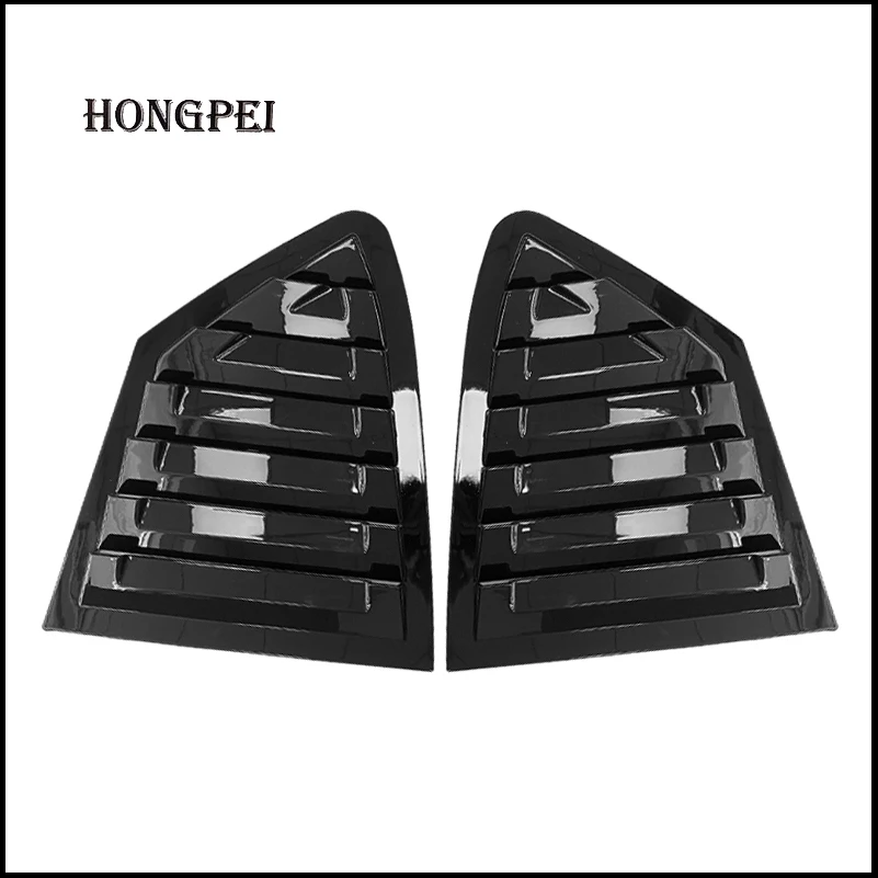 Car Styling For Ford Focus 2019 2020 2021 2022 Rear Window Blind Shades Louver Frame Sill Molding Cover Sticker Trim Accessories